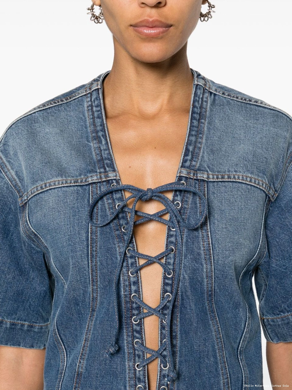 Affordable McCartney panelled denim Stella Women dress mini 0324